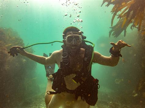 Nude snorkelling and diving